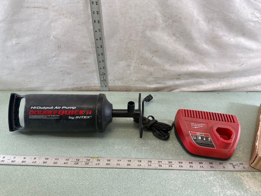 Manual Air Pump and Battery Charger