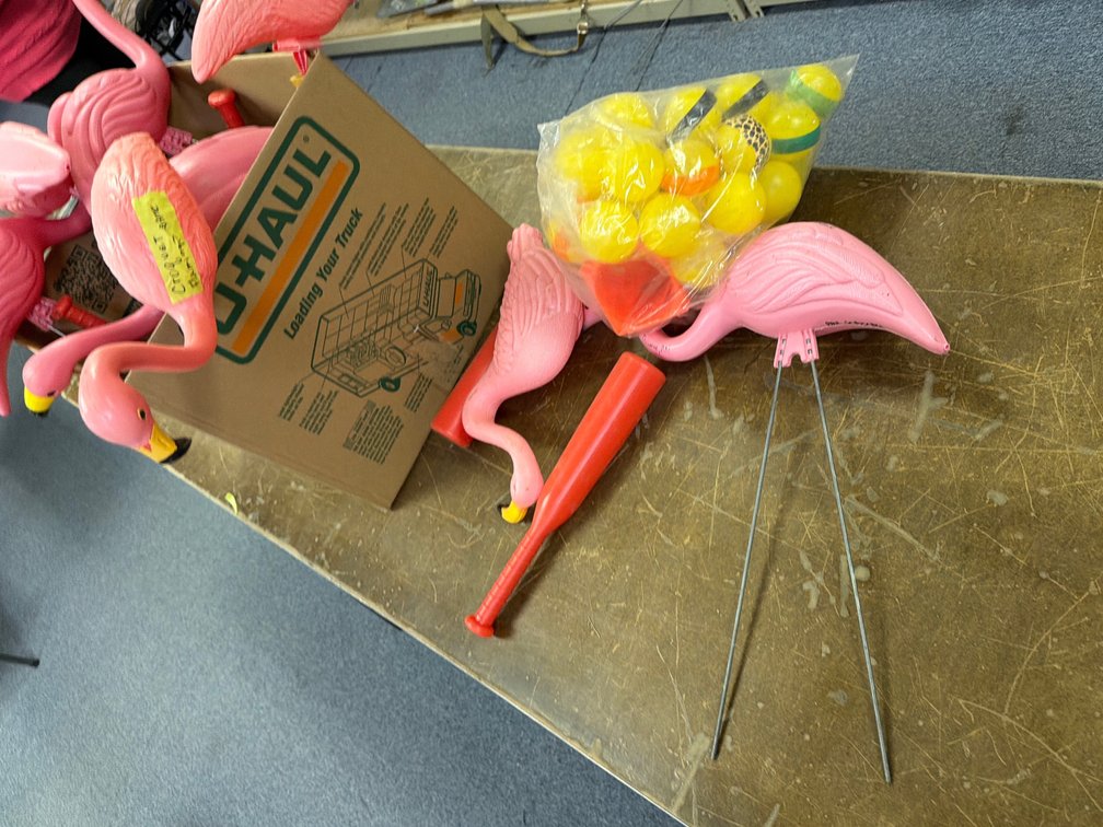 Plastic Flamingo Croquet Game Set