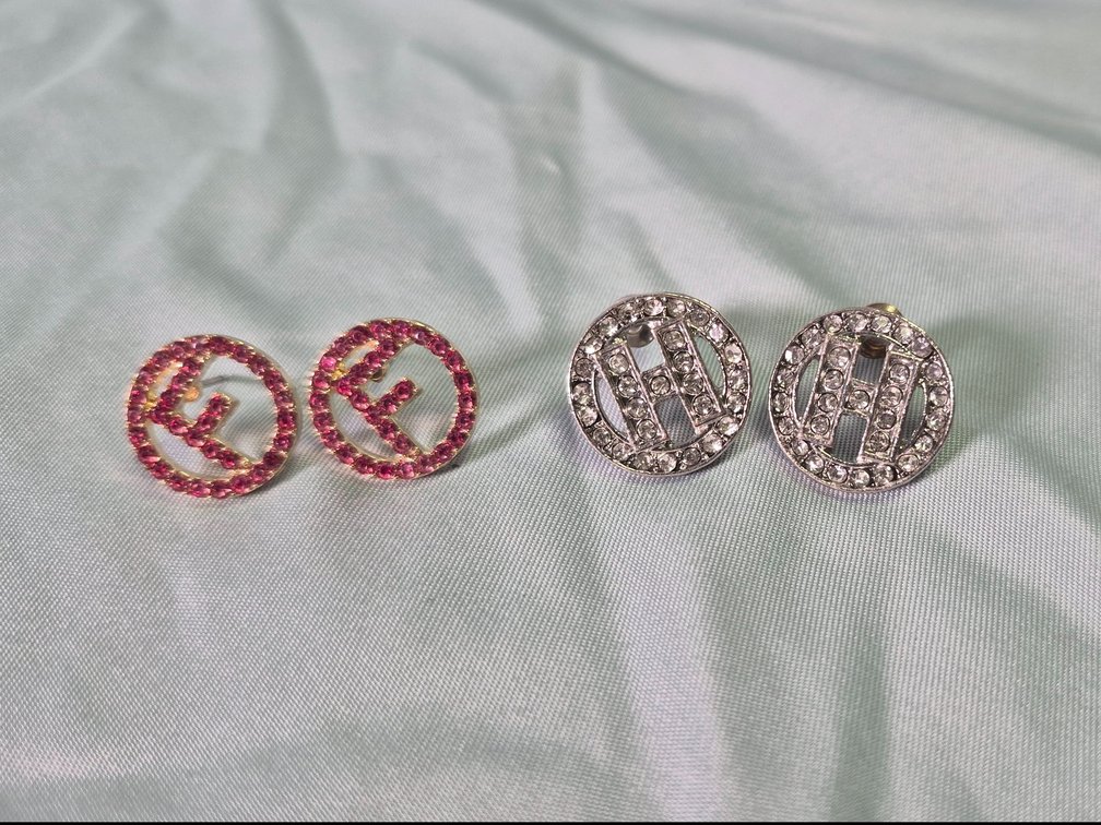 Rhinestone Stud Earrings