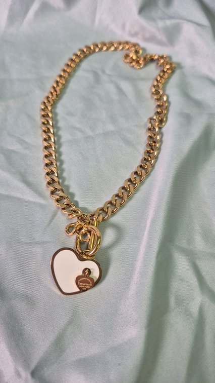 Tiffany & Co. Gold-Tone Heart Pendant Toggle Necklace