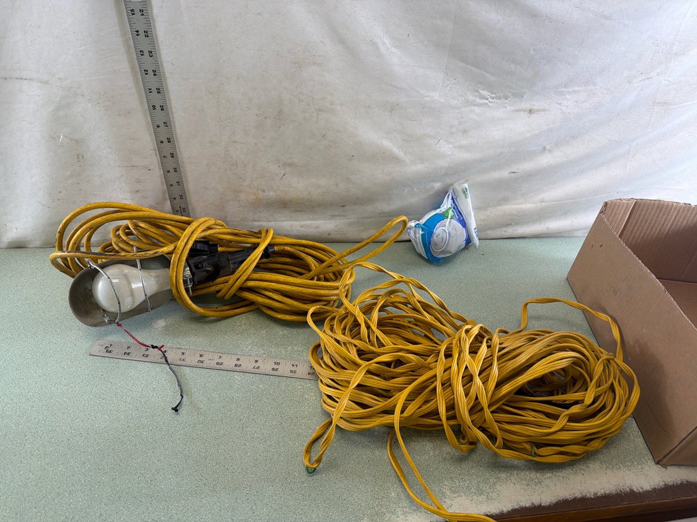 Work Light, Pipe Heating Cable, and Showerhead