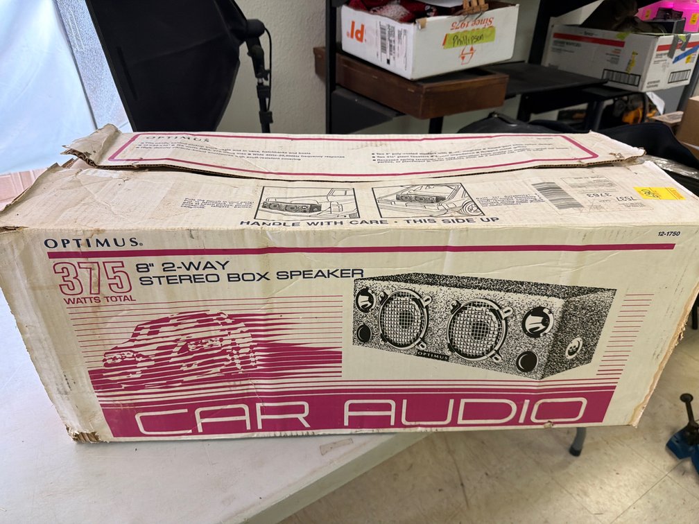 Optimus 8" 2-Way Stereo Box Speaker 12-1750
