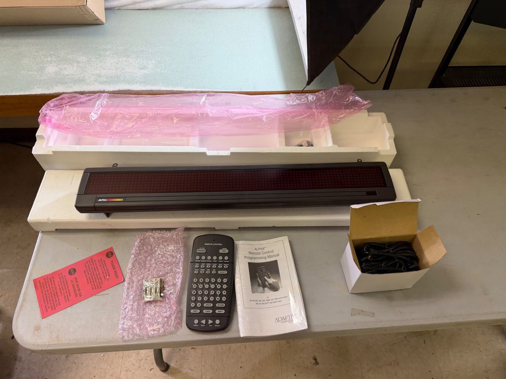 Adaptive ALPHA 215 Programmable LED Message Display