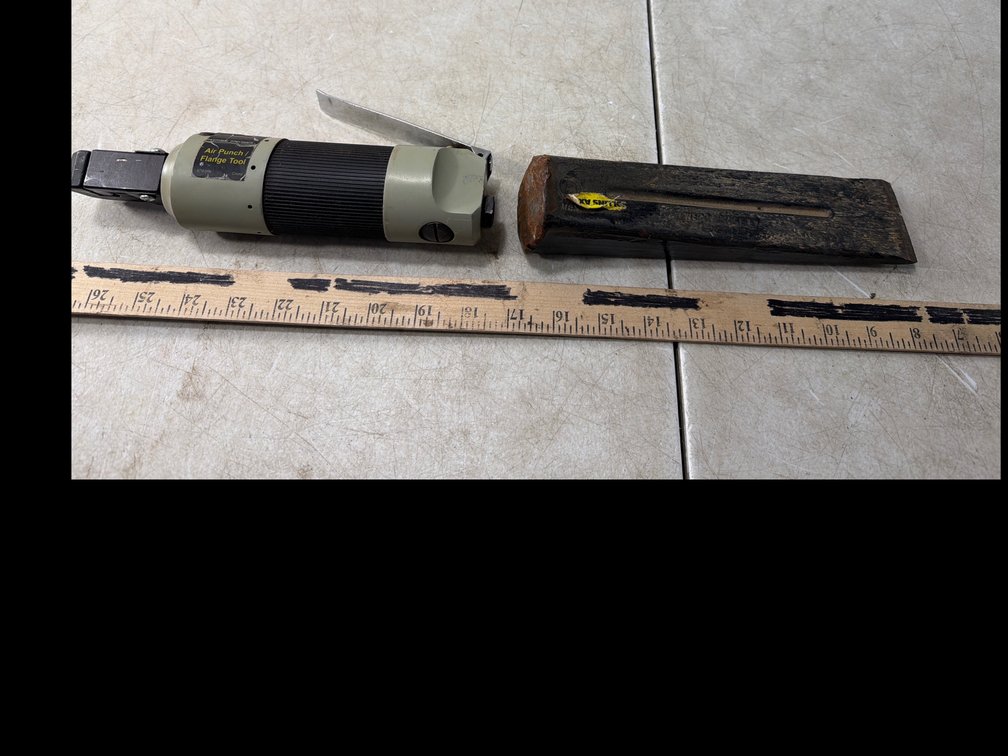 Air Punch and Flange Tool with Splitting Wedge