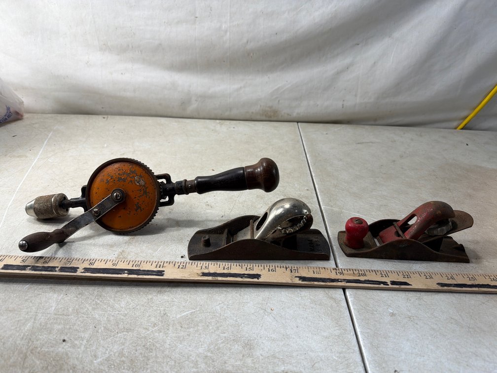 Hand Drill and Block Planes