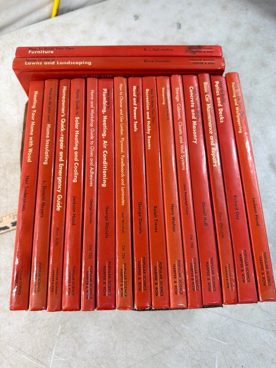 Popular Science Harper & Row Home Improvement Book Collection