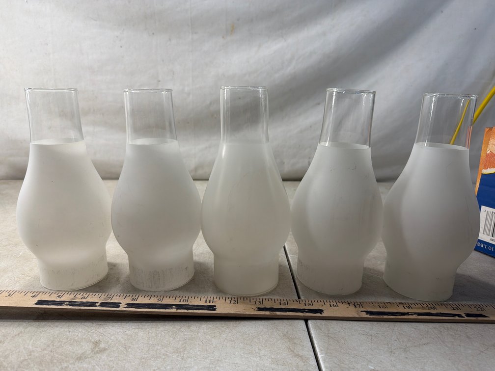 Frosted Glass Oil Lamp Chimney (5)