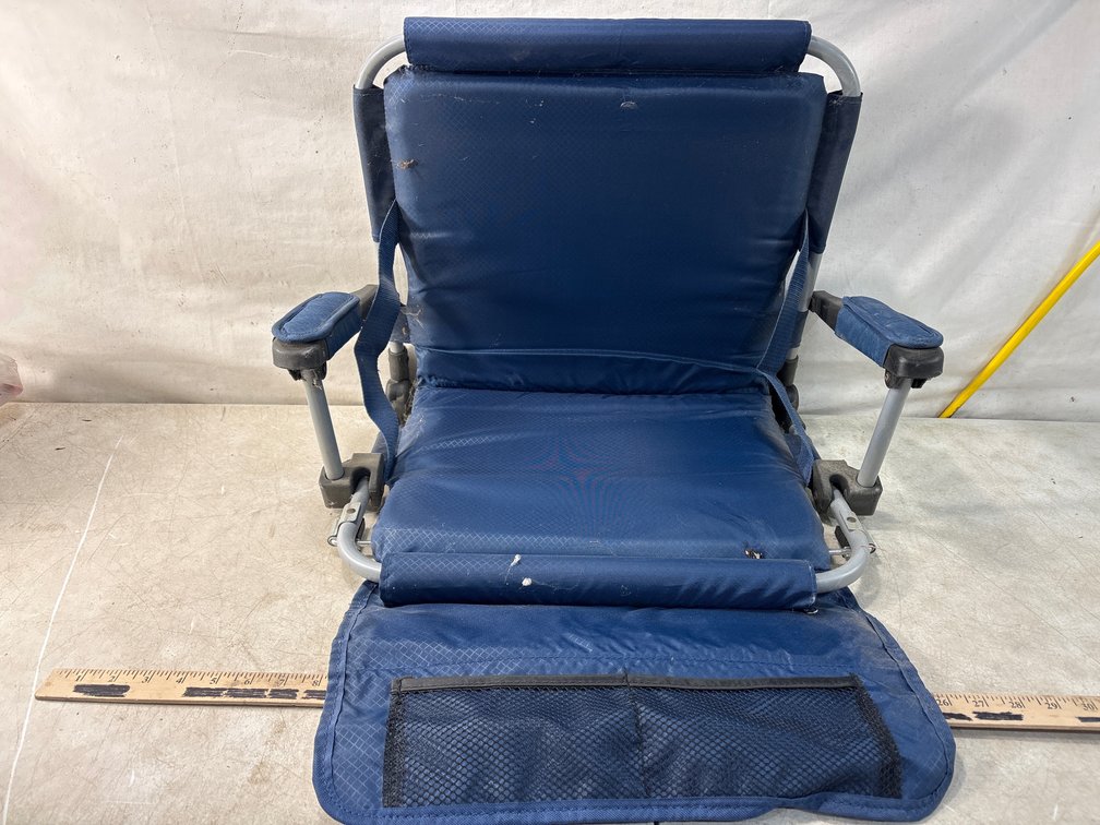 Blue Folding Stadium Bleacher Chair