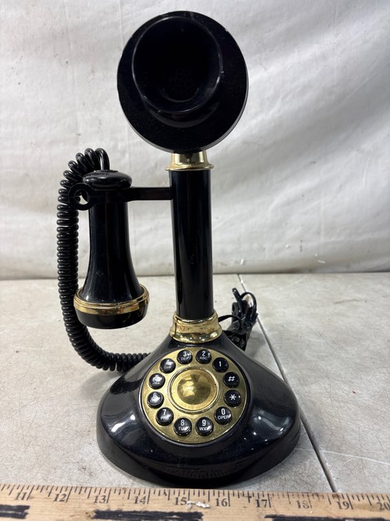 TeleConcept Candlestick Push-Button Telephone, Model 500542