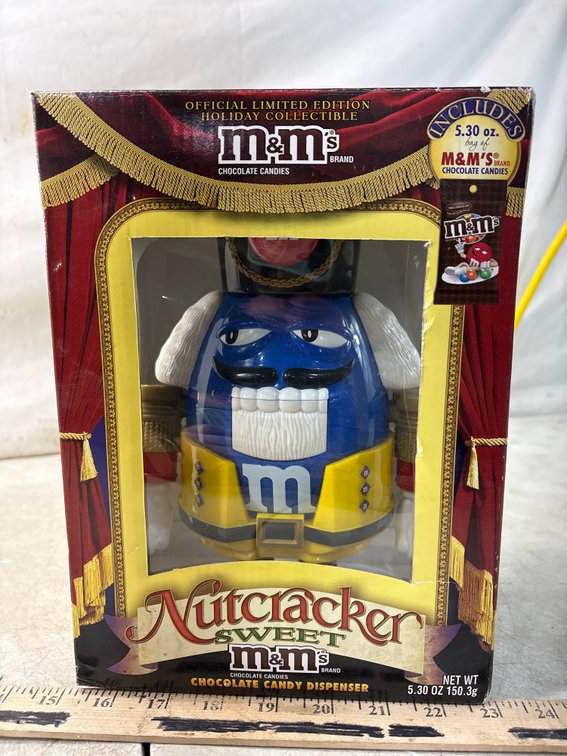 M&M's Nutcracker Sweet Blue Chocolate Candy Dispenser