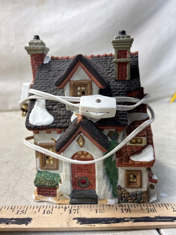 Illuminated Ceramic Christmas Village House