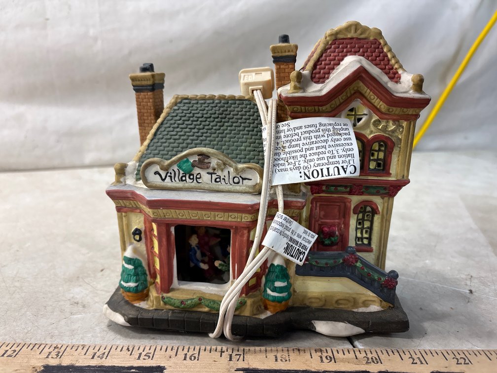 Illuminated Village Tailor Holiday Building
