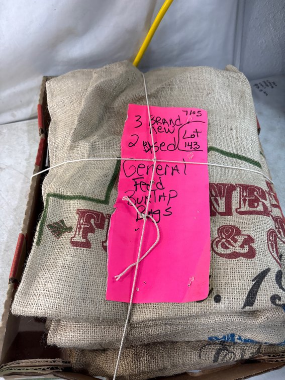 General Feed & Grain Burlap Feed Bag