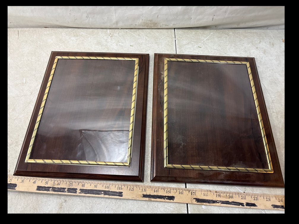 Wood-Finish Certificate Plaque Frame