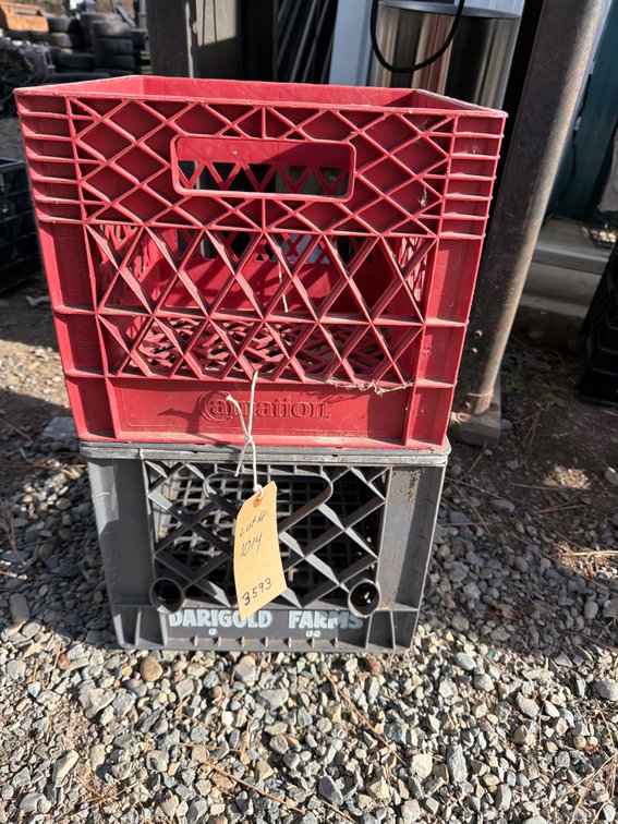Molded Plastic Milk Crate