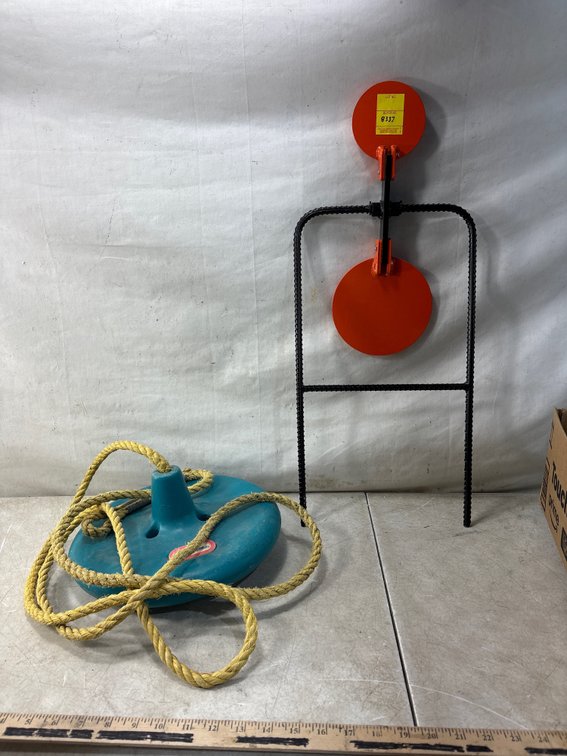 Disc Swing and Dual Spinning Shooting Target
