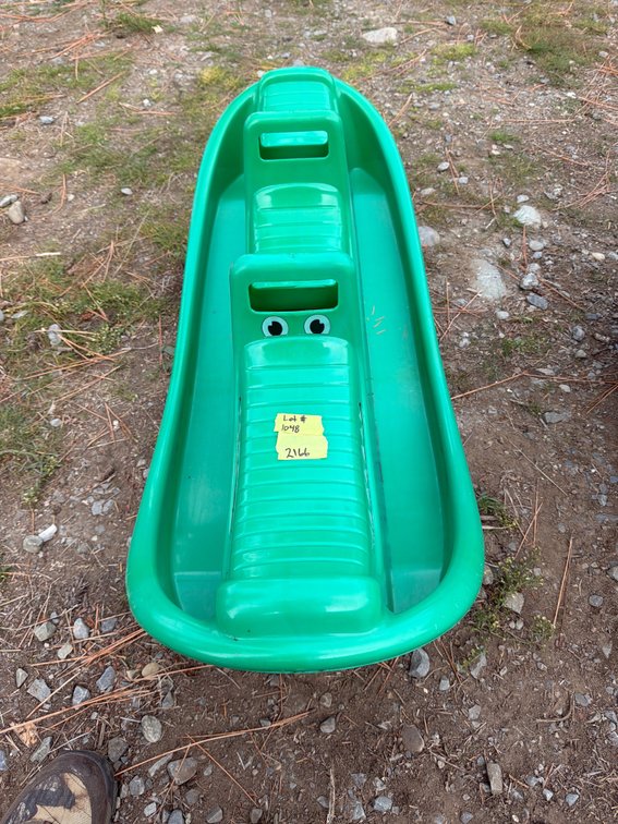Molded Plastic Alligator Teeter-Totter Rocker