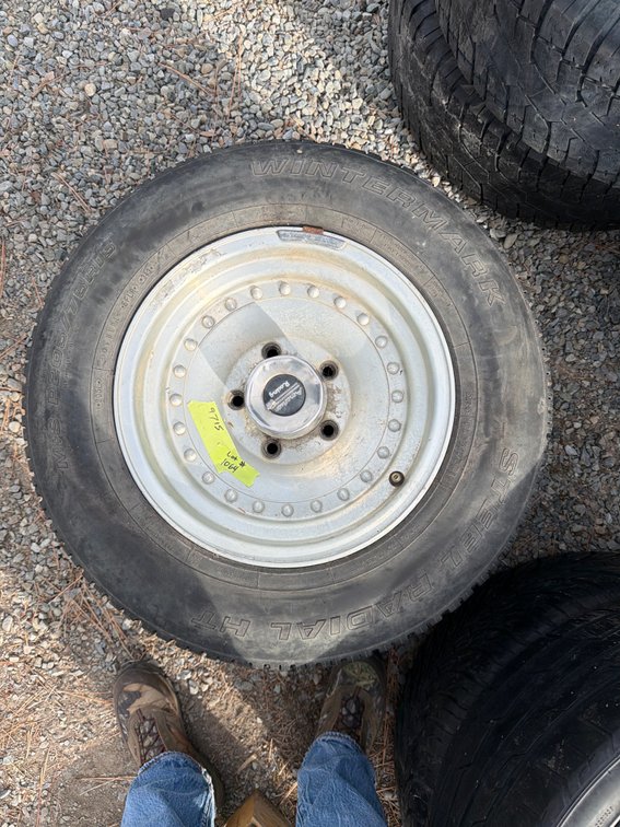 Wintermark P205/75R15 Tire on American Racing Wheel