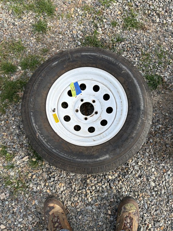 Nereus ST205/75R15 Radial S/T Trailer Tire on Steel Rim