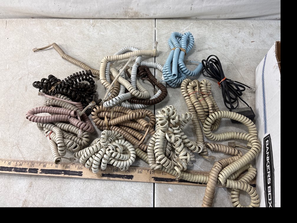 Coiled Telephone Handset Cords