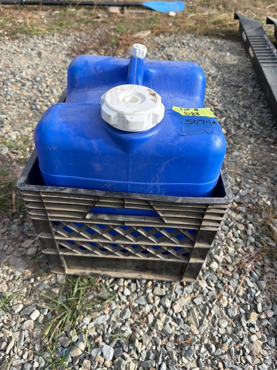 Reliance Plastic Water Container and Milk Crate