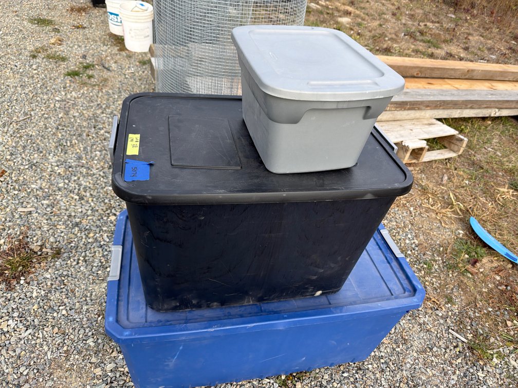 Plastic Storage Tote with Lid