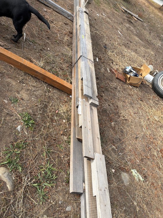 Rough-Sawn Wood Lumber Bundle