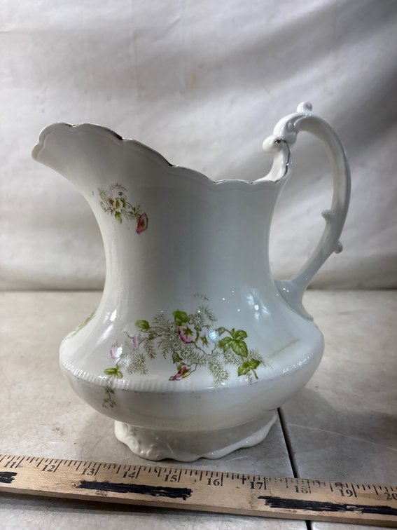 Porcelain Floral Pitcher