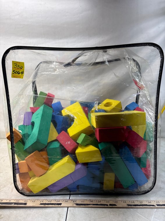 Foam Building Block Set with Storage Bag