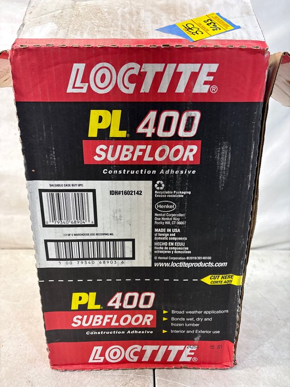 Loctite PL 400 Subfloor Construction Adhesive
