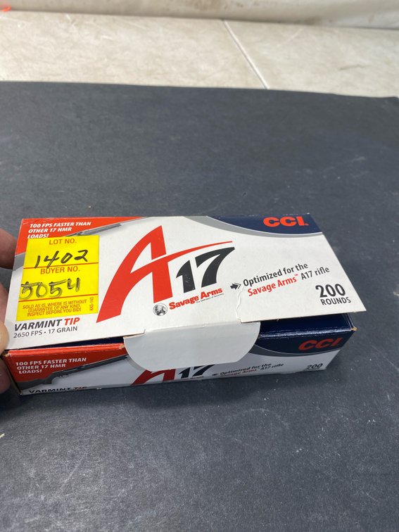CCI Savage Arms A17 17 HMR Varmint Tip Ammunition