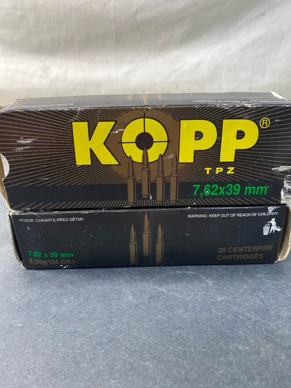 KOPP TPZ 7.62x39mm Centerfire Ammunition