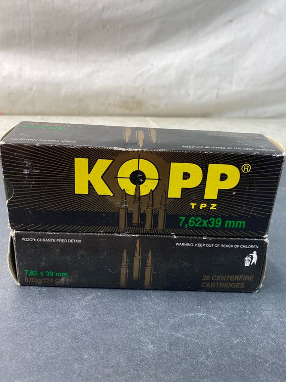KOPP TPZ 7.62x39 mm Centerfire Ammunition