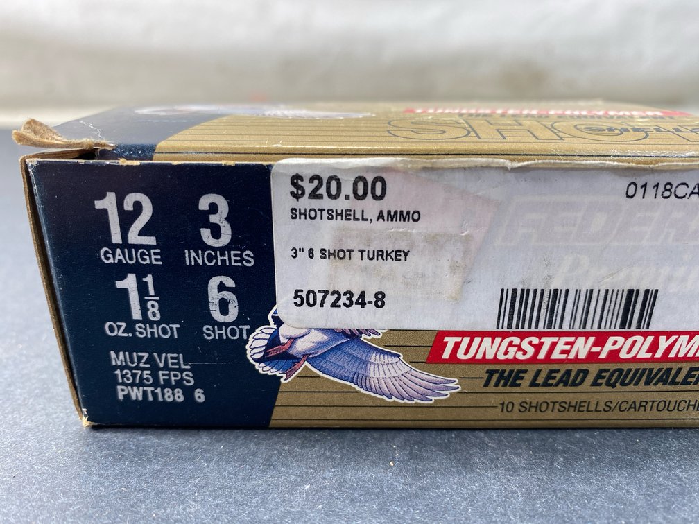 Federal Tungsten-Polymer 12 Gauge 3 In Shotgun Ammunition
