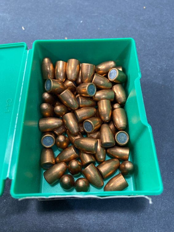 Sierra 9mm Copper-Jacketed Bullets in Green Box