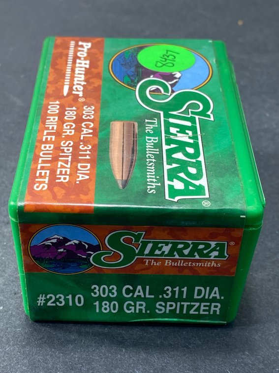 Sierra Pro-Hunter .303 Cal .311 Dia 180 Gr Spitzer Rifle Bullet