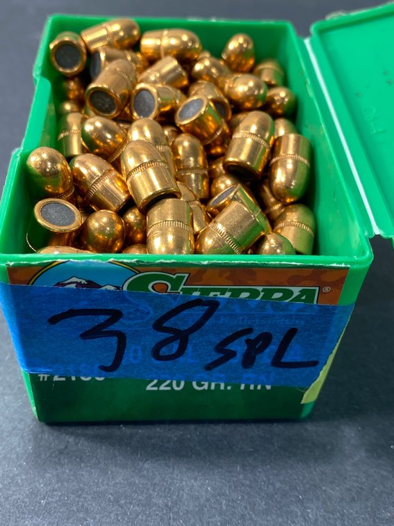 38 SPL Sierra #2160 220 Grain RN Bullets