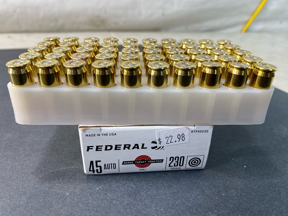 Federal .45 Auto 230 Grain FMJ Ammunition