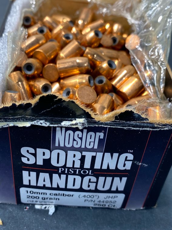 Nosler Sporting Handgun 10mm Caliber JHP Bullet