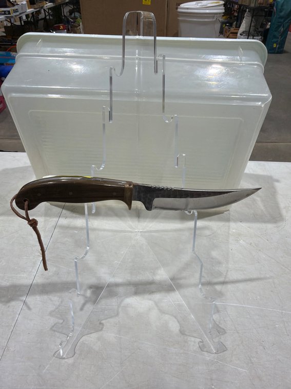 Trailing-Point Fixed-Blade Knife