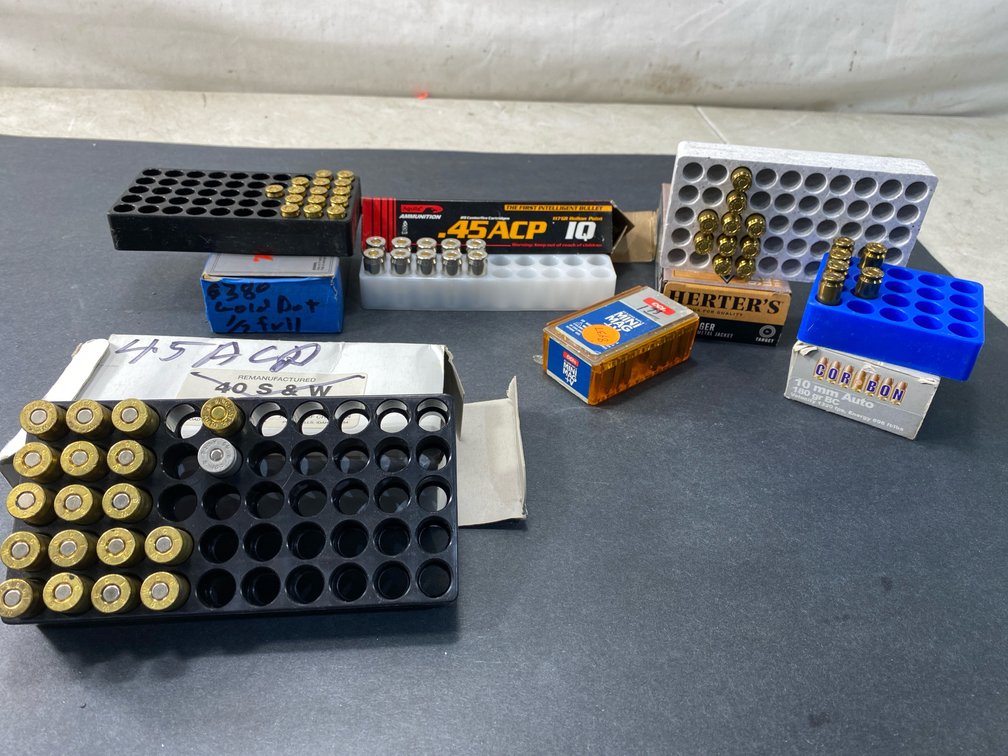 Handgun and Rimfire Ammunition Only A few Rounds Per Cal Per Box