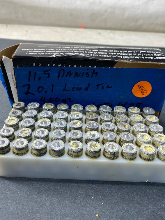 Cast Lead Reloading Bullets 11.5 Danish