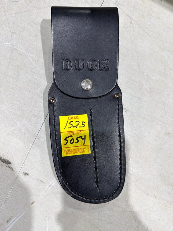 Buck 115 Black Leather Knife Sheath