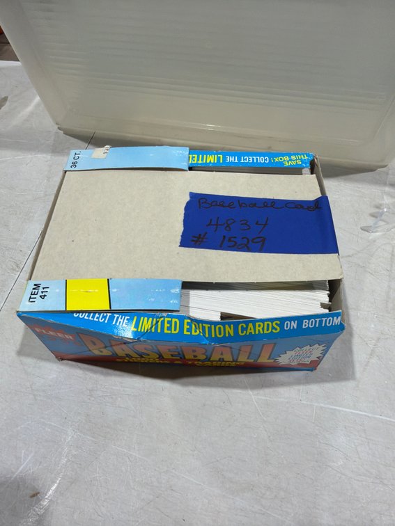 Trading Cards with 1990 Fleer Retail Display Box