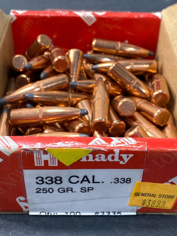 Hornady .338 Caliber 250 Grain SP Rifle Bullet