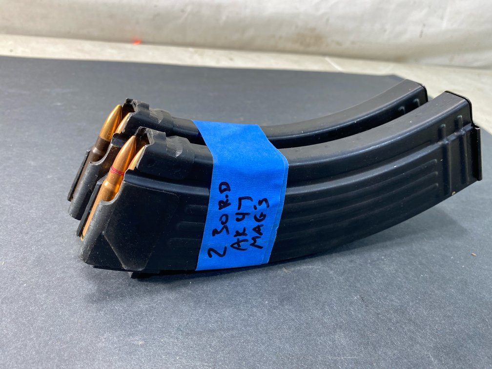 2 Steel AK-47 Magazine with Ammunition
