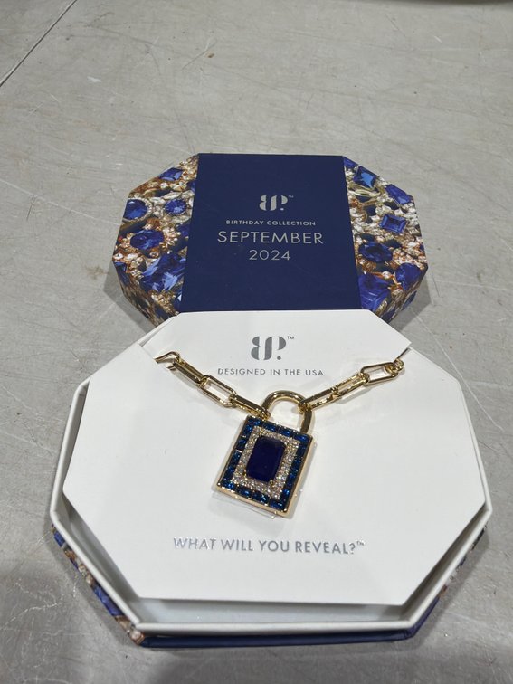 BP September 2024 Padlock Pendant Necklace