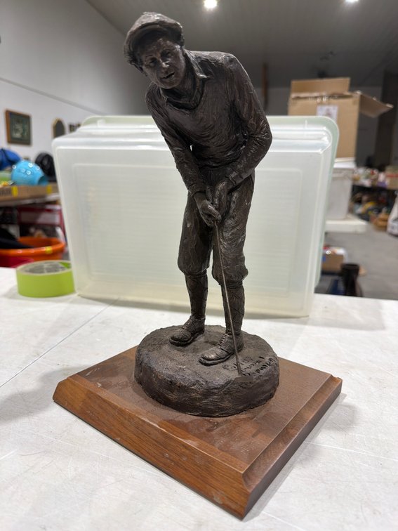 Michael Garman 1987 Golfer Sculpture
