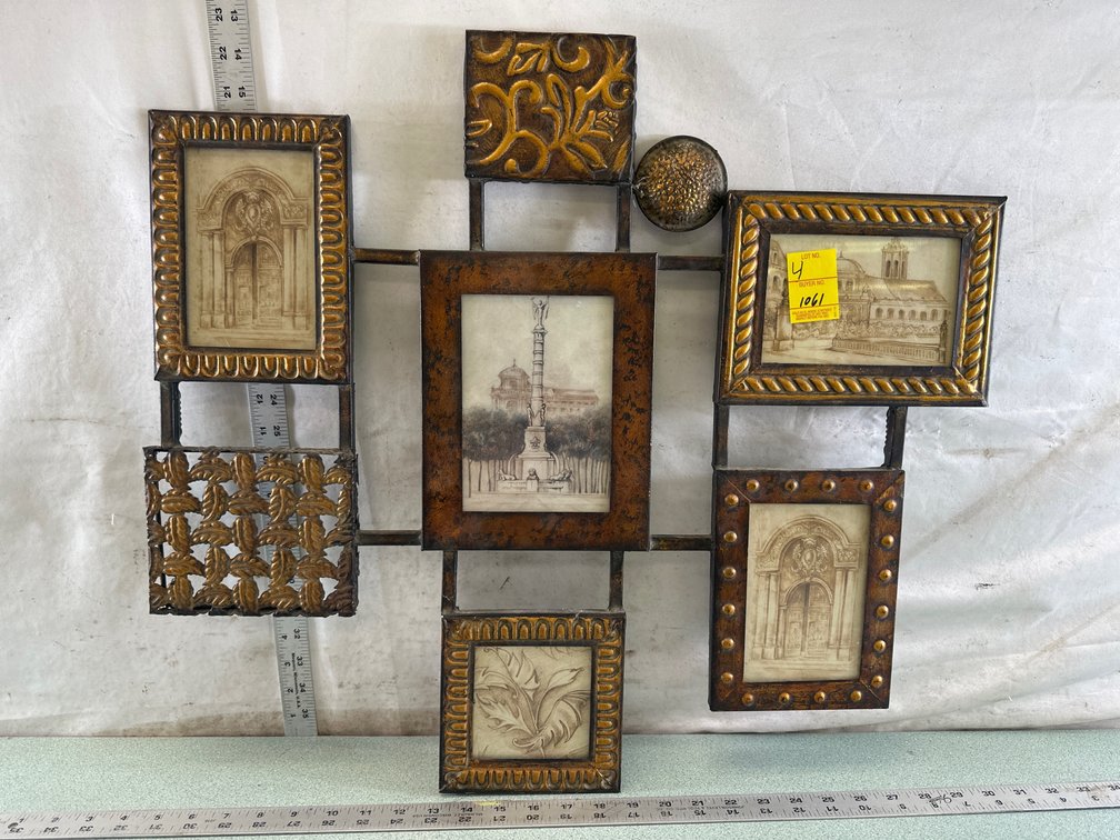 Multi-Opening Metal Wall Collage Frame