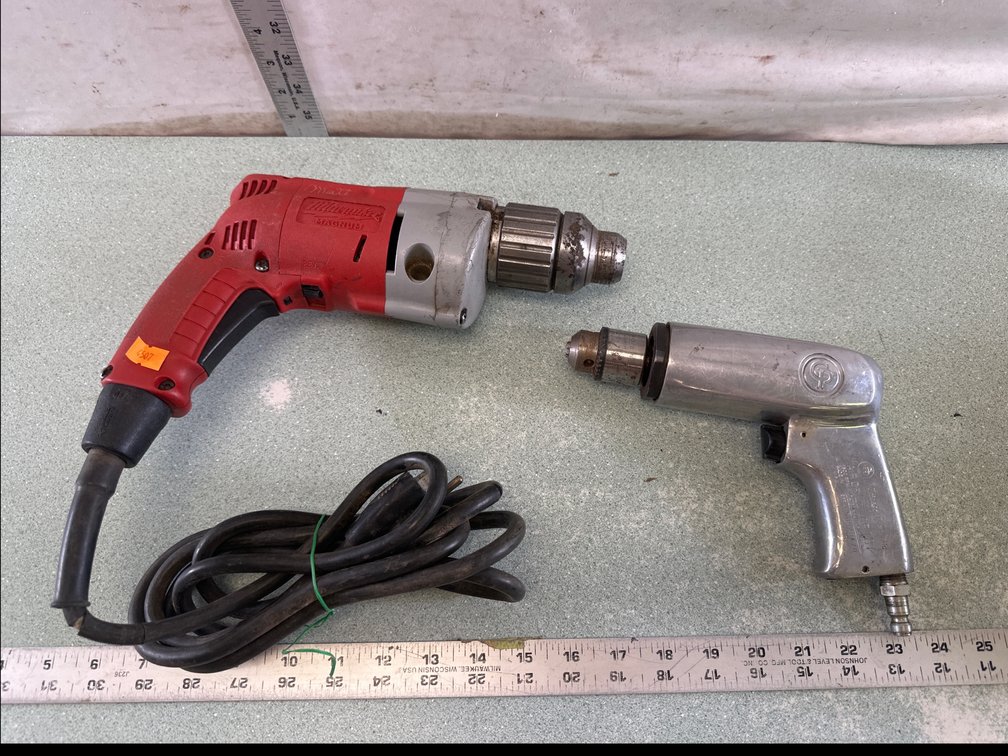 Corded Drill and Pneumatic Drill